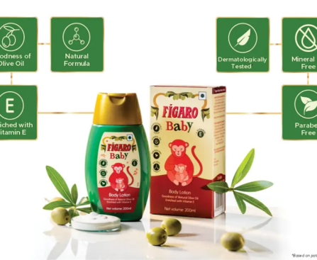olive oil-based baby lotion