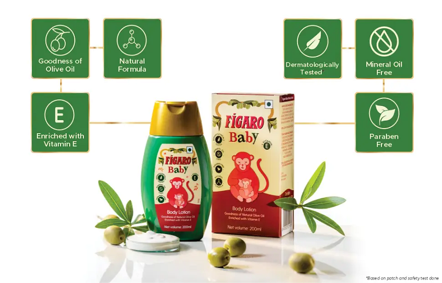 olive oil-based baby lotion